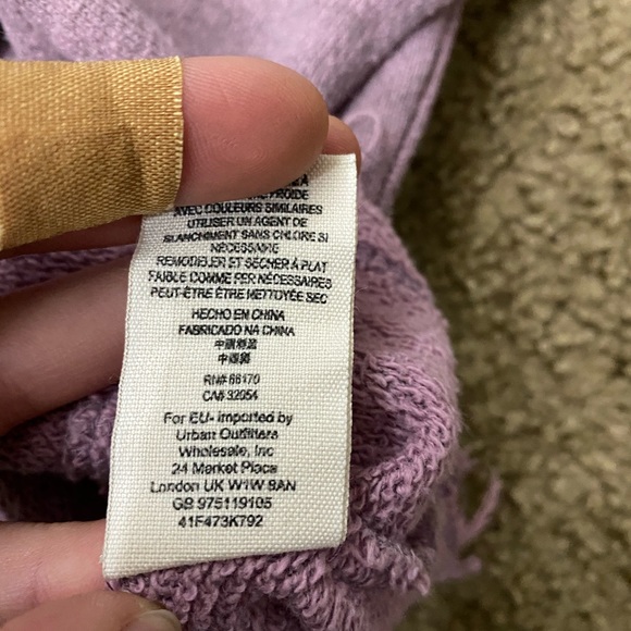 Free people | purple sweater with open lace back - Picture 9 of 10